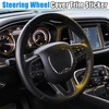 X AUTOHAUX ABS Plastic Carbon Fiber Pattern Black Interior Steering