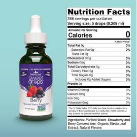 SweetLeaf Stevia Sweet Drops Berry - Liquid Stevia Drops Sweetener, Zero Calorie, Non-GMO Flavored Stevia Liquid Sugar Substitute for Sugar-Free Sodas, Mixed Drinks, Iced Tea, 2 Fl Oz (Pack of 2)