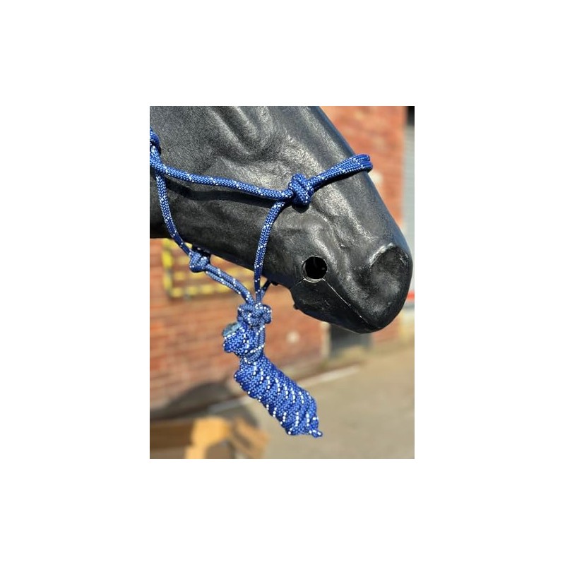 Hi-Viz Reflective Rope Headcollar with Lead Rope Se Fully Adjustable