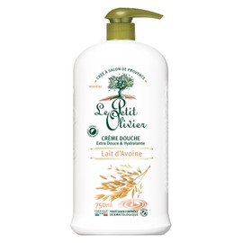 LE PETIT OLIVIER - Duschcreme, extra weich & feuchtigkeitsspendend – Hafermilch – für die ganze Familie – pH-neutral für die Haut – ohne Seife, ohne Farbstoffe – hergestellt in Frankreich – 750 ml
