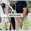Golf Ball Tee Holder | Novelty Keychain Accessory for Bag