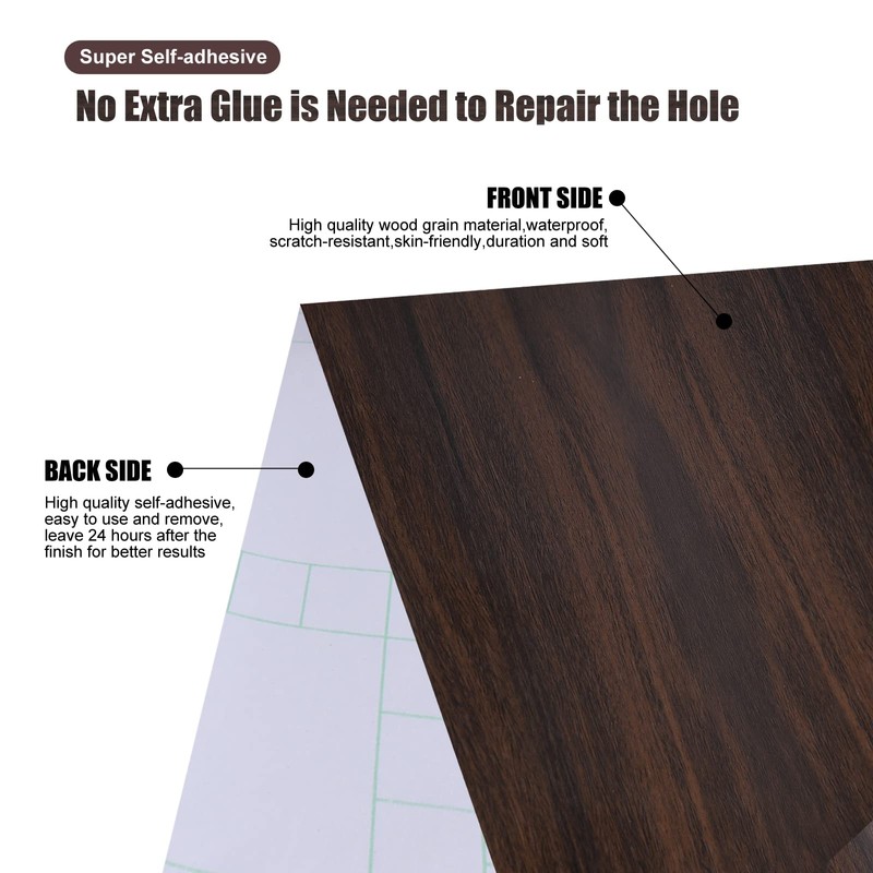 4" X33' Size Realistic Wood Grain Repair Tape, Self Adhesive