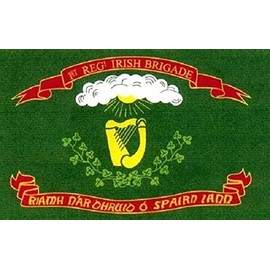 3x5 1st Irish Brigade Flag with Ireland Harp Union War Infantry Banner Vivid Color and UV Fade Resistant Canvas Header and Double Stitched polyester materia