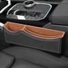 Car Seat Gap Organizer Large Capacity Leather Storage Box with