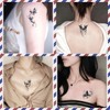 Tattoo Stickers, Butterfly, Black, Body Seal, Tattoo Stickers, Disappearing in