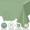 Waterproof Disposable Plastic Table Cover 54 x 108 Inch, Sage