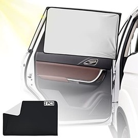 WD&CD 2 PCS Protector Solar Lateral para Coche, Parasol Coche con protección UV 78 x 50 cm, Parasoles Magnético para Ventana Lateral del Coche, Protección del Sol y el Calor y Privacidad Protección