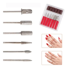 Mouyic Brocas Puntas Y Barriles Para Manicura Pedicura Drill