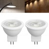 2Pcs MR11 Light Bulb High Brightness 3W 110V Faster Heat