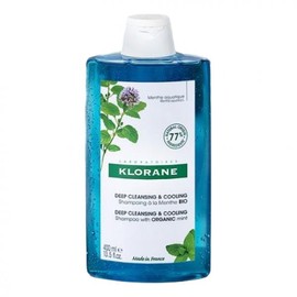 Oily Scalp & Cooling Klorane Aqua Mint Deep Cleansing Shampoo 400ml Bonobono Special Item / 지성두피 & 쿨링 클로란 아쿠아민트 딥클렌징 샴푸 400ml 보노보노기획단품