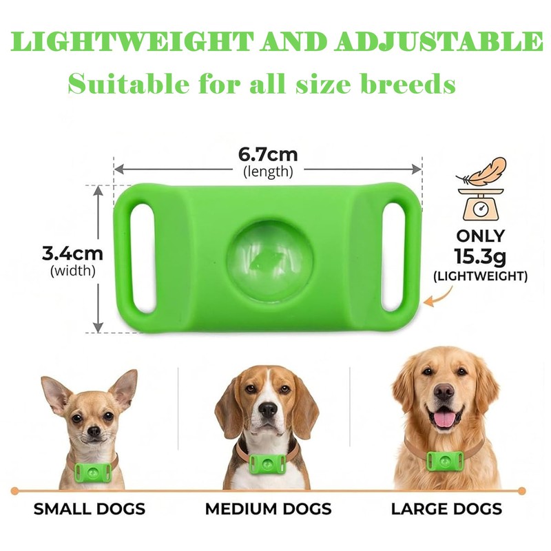 Qeisia Pendant for Dog Collar, Natural Scent Tag 2Pack with