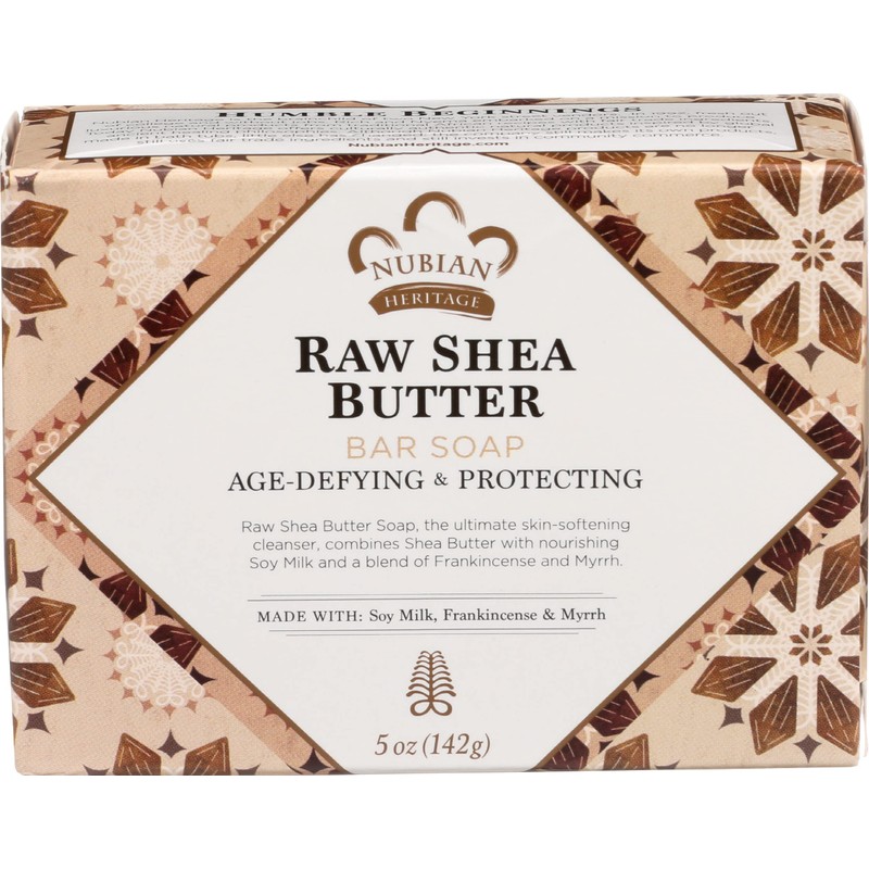 Bar Soap Raw Shea Butter 5 Oz By Nubian Heritage