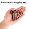Giantree 4 Pcs Standard Hex Dogging Key Allen Wrench Set,