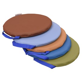 Children's Factory 12" Woodland Sit Arounds, Round, Set-5, CF349-044, Toddler Classroom & Daycare Floor Cushions, Flexible Daycare or Nursery Seating