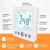 Digital Flush-Mounted Thermostat White with 8 cm Display Diagonal –