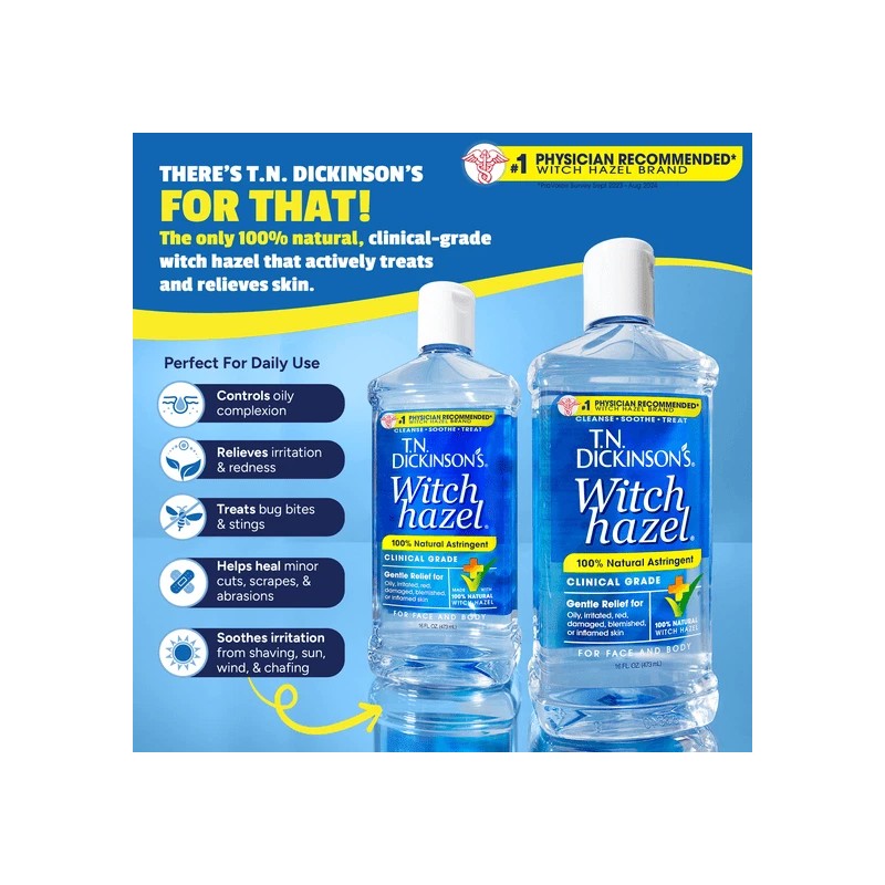 Dickinson's Witch Hazel Cleansing Astringent, 16 Fl Oz