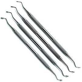 4 Pcs Dental Smooth Pluggers 1.2mm/1.5mm, 1.9mm/2.2mm, 2.4mm/2.7mm, 2.8mm/3.1mm Restorative Instruments