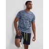 Zengjo Wicking Tshirt Men Athletic(Bluish Gray,L)