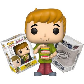 Funko Shaggy with Sandwich + ToyBop Protector: Scooby Doo 50th Anniversary Retro Pop! TV Animation Vinyl Figure (Bundled with Pro-Deluxe Pop Protector Collector Case Box Gift Set)