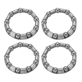 PATIKIL Bike Ball Crank Bearing 31mm x 9 Balls, 4 Pack Stainless Steel Bicycle Bearings Replacement Bike Parts Repair Accessories for Bike Front Rear, Silver