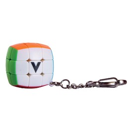 V-Cube 3 x 3 Pillow Keychain | Professional, Fast, and Smooth | Speed Cube | Puzzle | Fidget Toy