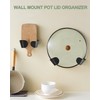 Tendiren Pot Lid Organizer, 6 Pairs of Adjustable Wall Mount