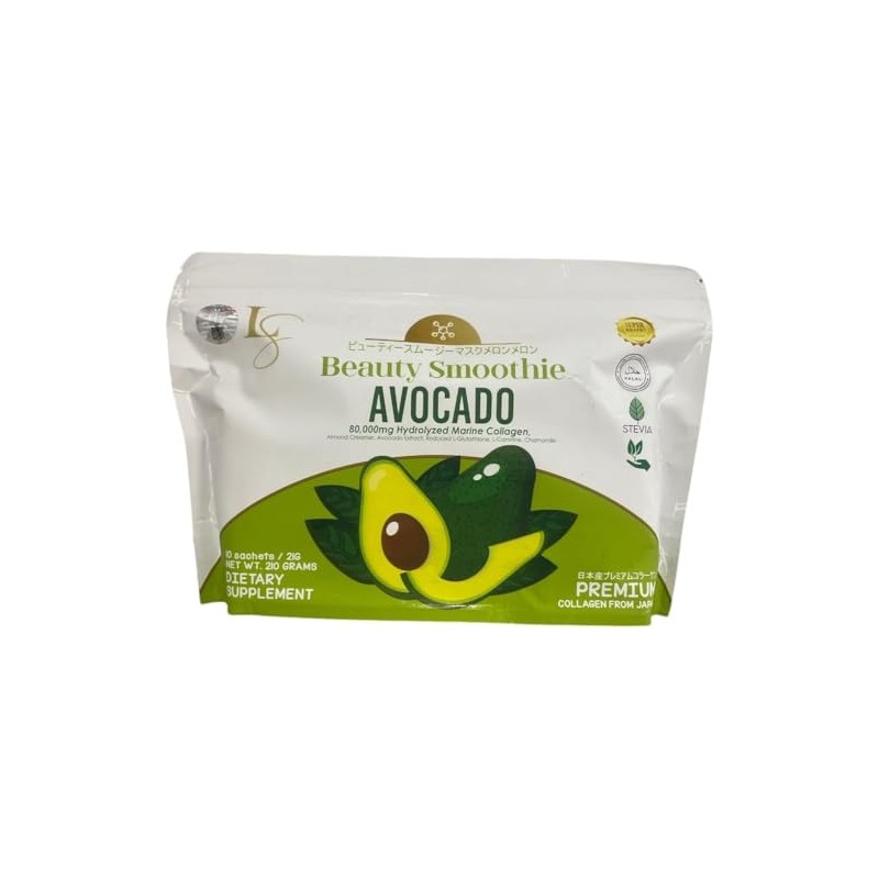 10 Sachets Luxe Beauty by Anna Magkawas Avocado Beauty Smoothie