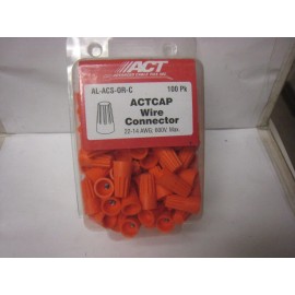ACT 100 ACT CAP Wire Connectors yes  100 Orange 22-14 AWG