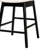 Baxton Studio Darrion Counter Stools, Set of 2, Cream/Black/Light Brown