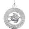 Rembrandt Sterling Silver South Carolina Ring with Turtle Charm by