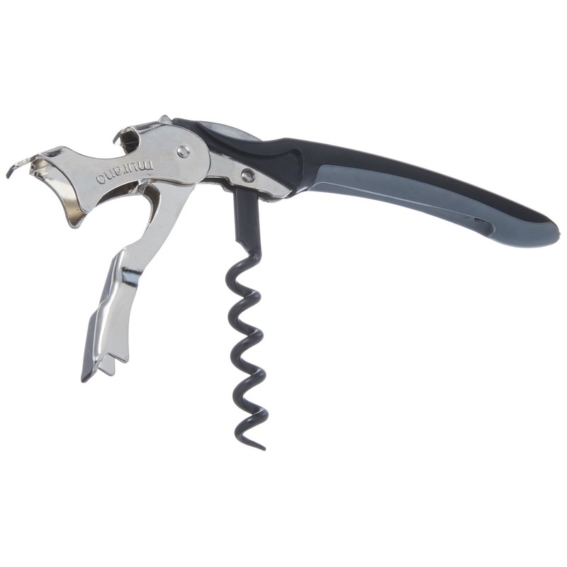 Franmara 3165-BU Soft-Touch Murano Two-Step Waiter Corkscrew with Nonstick Spiral