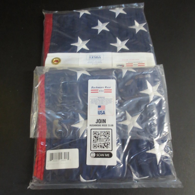 RUSHMORE ROSE American Flags for Outdoors 3X5 Made in USA
