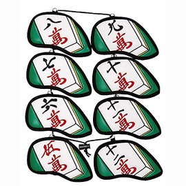 Linkx Mahjong Iron Cover Set of 8 Manzu Head Cover (#5-9,P,A,S)
