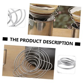 ORFOFE 2Pcs Compact Coffee Dripper Holder Reusable Coffee Funnel for Easy Brewing Durable for Coffee Station and Outdoor Camping