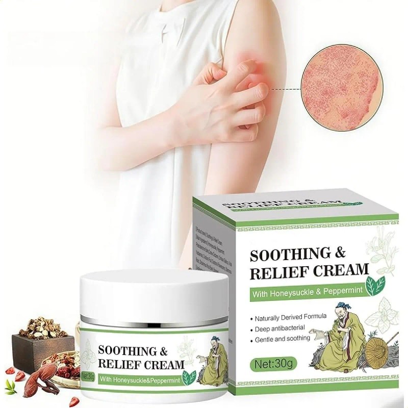 Crema Calmante Fórmula Base Hierbas Naturales