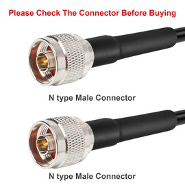XRDS -RF N Male to N Male 35FT Coax Extension Cable, Type N KMR240 50 Ohm, Low Loss Pure Copper