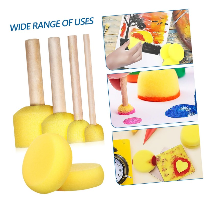 DOITOOL Set of 12 Round Sponges for Painting Craft Pottery