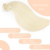 VINBAO Clip in Hair Extensions Human Hair For Women Color