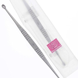 Willinger Sharp Spoon, 2 mm + 3 mm, Kosmetex Scraper, Cyst Spoon, Cyst Peeler, Small (Pack of 1)
