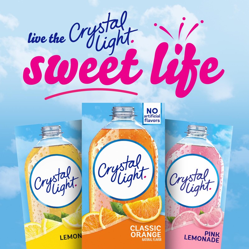 Crystal Light On The Go Classic Orange, 10-Count Boxes (Pack