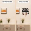 AIENAI Wolf Design Wall Mount Key Holder, 5 Metal Hooks,