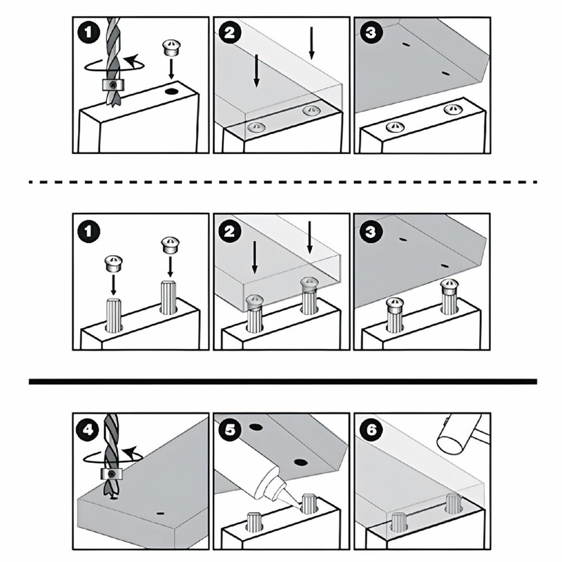 Wooden Dowel Set - Complete Package with Centering Points and