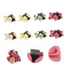 FOMIYES 8pcs Mini Hair Clips for Women Claw Clips Yellow