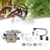 Chainsaw Carburetor Kit with Ignition Coil Fuel Filter Sparking Plug