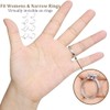 Pack of 12 ring size adjusters, ring reducer, invisible ring