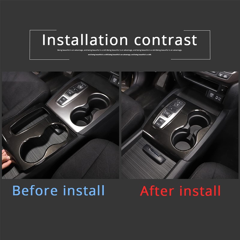HIRUFAIT Gear Shift Panel Cover Trim for Honda Pilot 2016-2022/