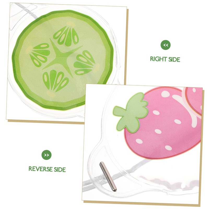 SAFIGLE 3pcs Reusable Cold Eye Masks for Cute Fruit Design