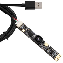 ELP 30fps USB Camera 8MP 3D Printer Camera 64 Degree Lens without Distortion USB 2.0 Lightburn Camera with Microphone PC Computer Camera for PC Plug and Play for Windows Linux Android Mac OS