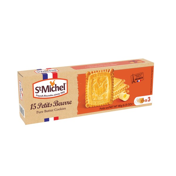 St Michel Butter Cookies, Authentic Gourmet Biscuits, 180g