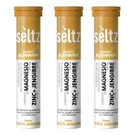 Magnesio+zinc+jengibre Seltz 3 Pack Tabletas Efervescentes
